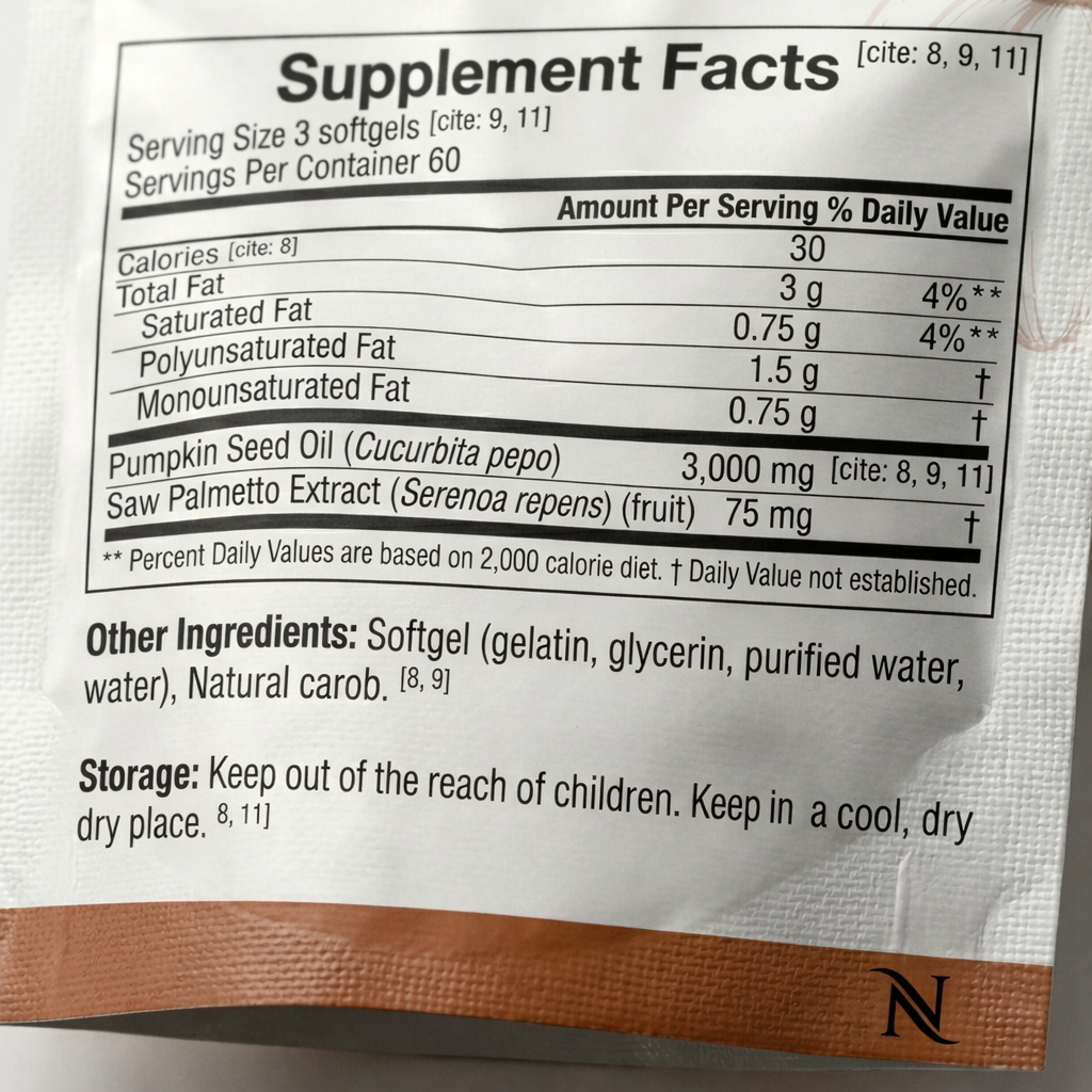 Novora® Pumpkin Seed Oil Softgels